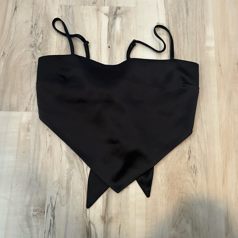 forever 21 satin bandeau top